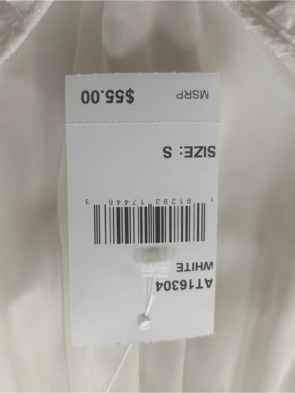 White Astr V-Neck Ruched Sleeve Women's Top